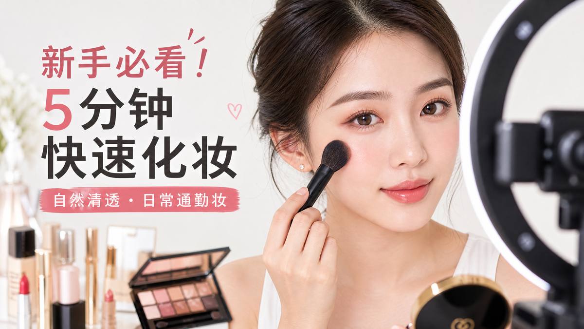 海角网美妆视频-5分钟快速化妆视频教程
